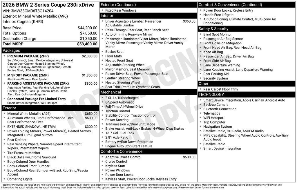 bmw 2 series 2026 3MW33CM06T8G14204 image bmw 2 series 2026 3MW33CM06T8G14204 image
